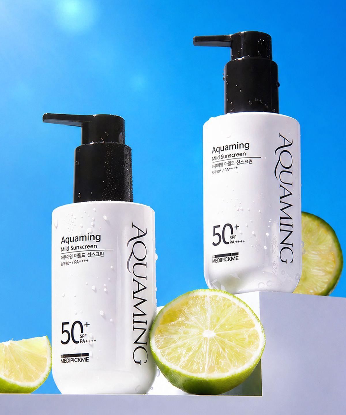 High-Concentration Hydration Essence Aquaming Mild Sunscreen 150ml SPF50+ PA++++ 24-Hour UV Protection