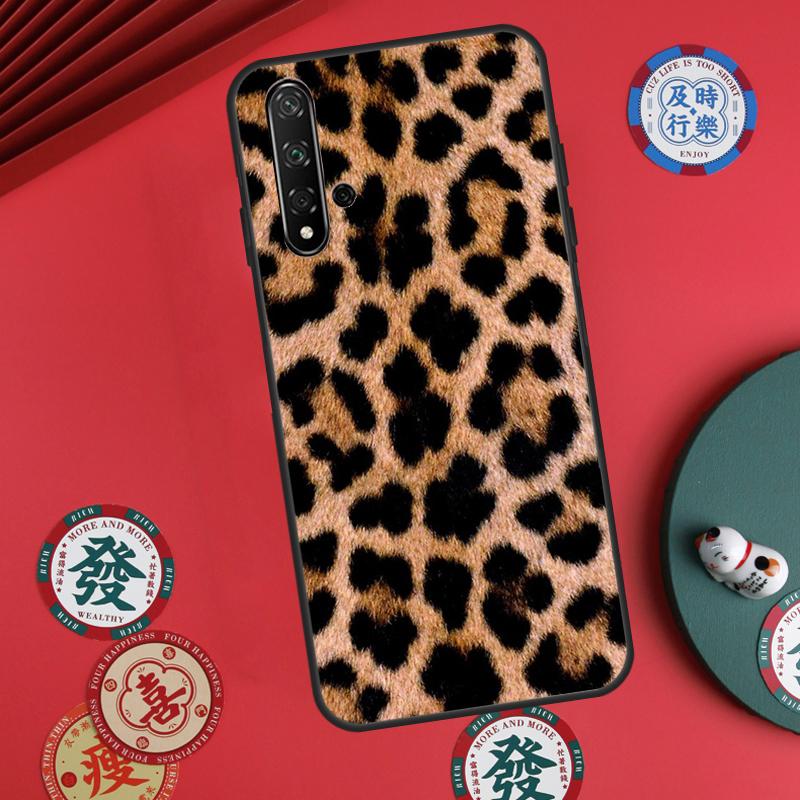 Tan Leopard For Huawei Nova 11i 8i 12i 12s 9 10 SE Y60 Y70 Y90 Y72 Y73 Y61 Y91 P60 Pro P30 P40 Lite Case