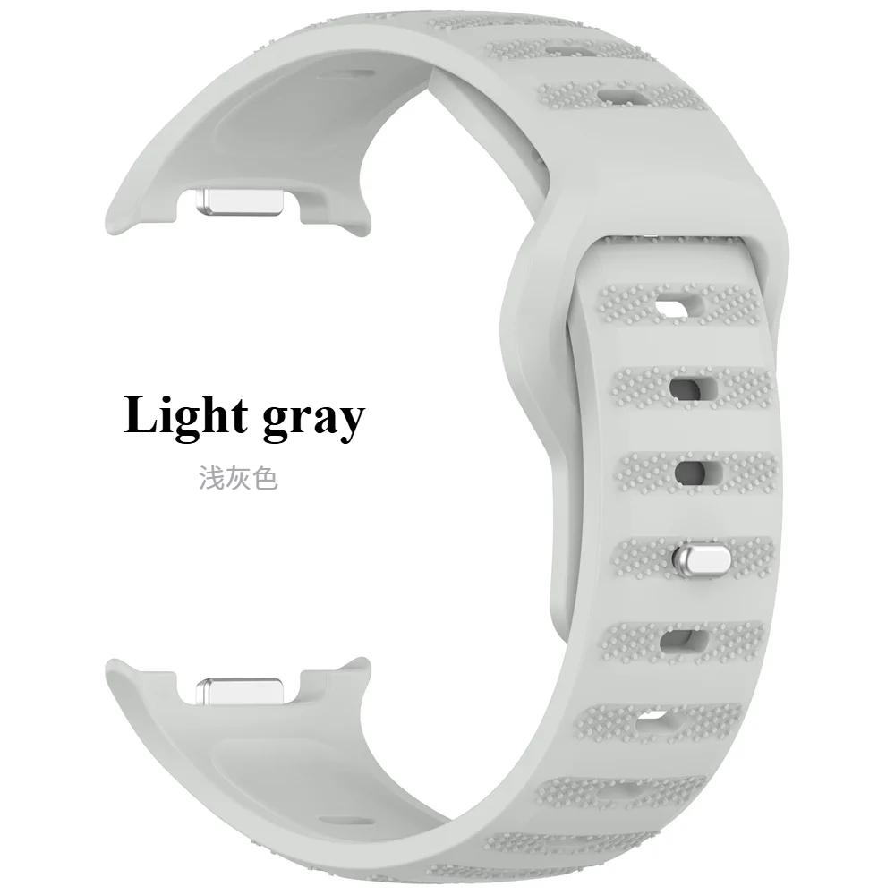 Řemínek pro Samsung Galaxy Watch 8 Classic 46mm Odolný silikonový náramek Nastavitelný náramek se skrytou sponou pro Galaxy Watch 40mm 44mm