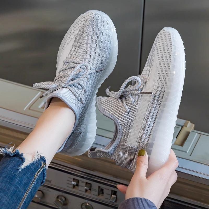 Coconut shoes women's shoes spring and autumn 2025 new fly-woven shoes mesh men's shoes sports shoes soft-soled casual running shoes