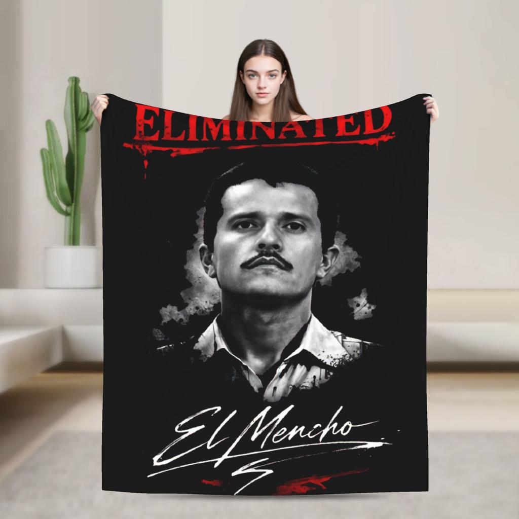 El Mencho Blankets Fleece Summer Air Conditioning Breathable Super Warm Throw Blanket for Bedding Travel Rug Piece