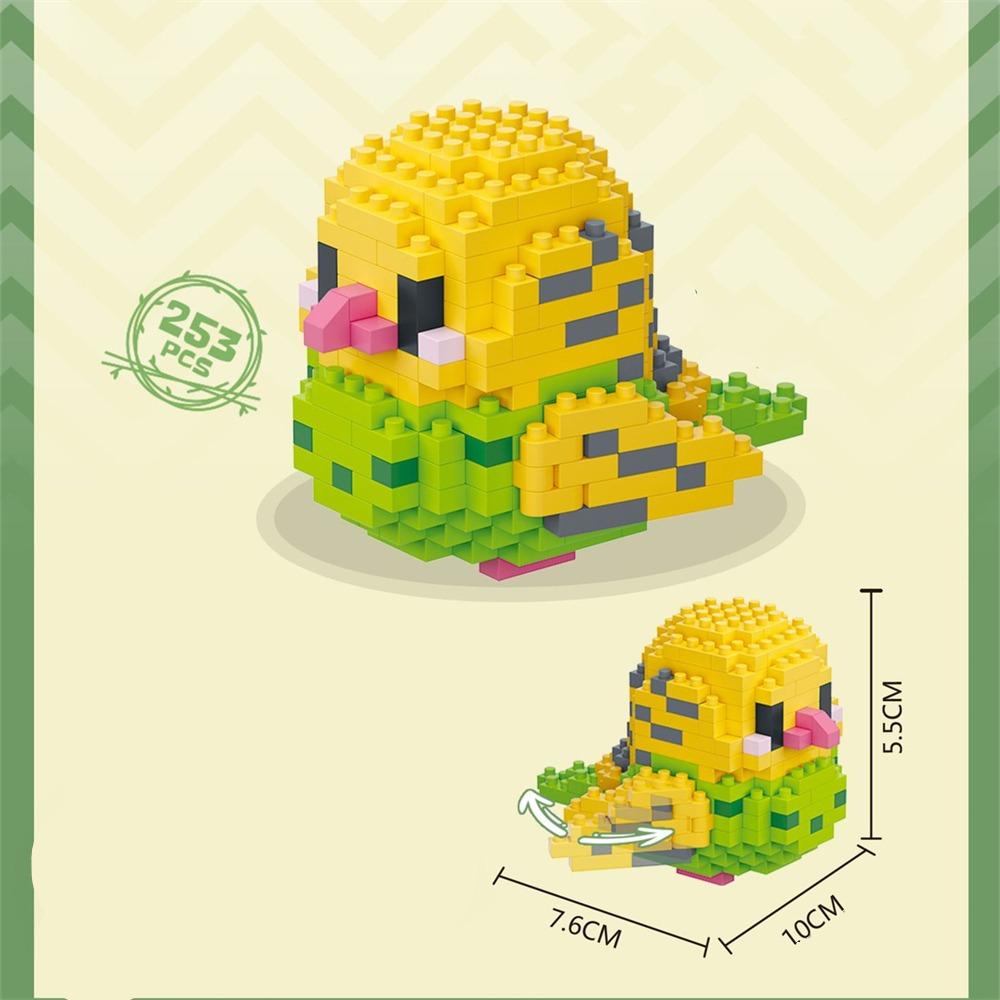 3D Bird Micro-particle Building Blocks DIY Parrot Mini Diamond Building Block