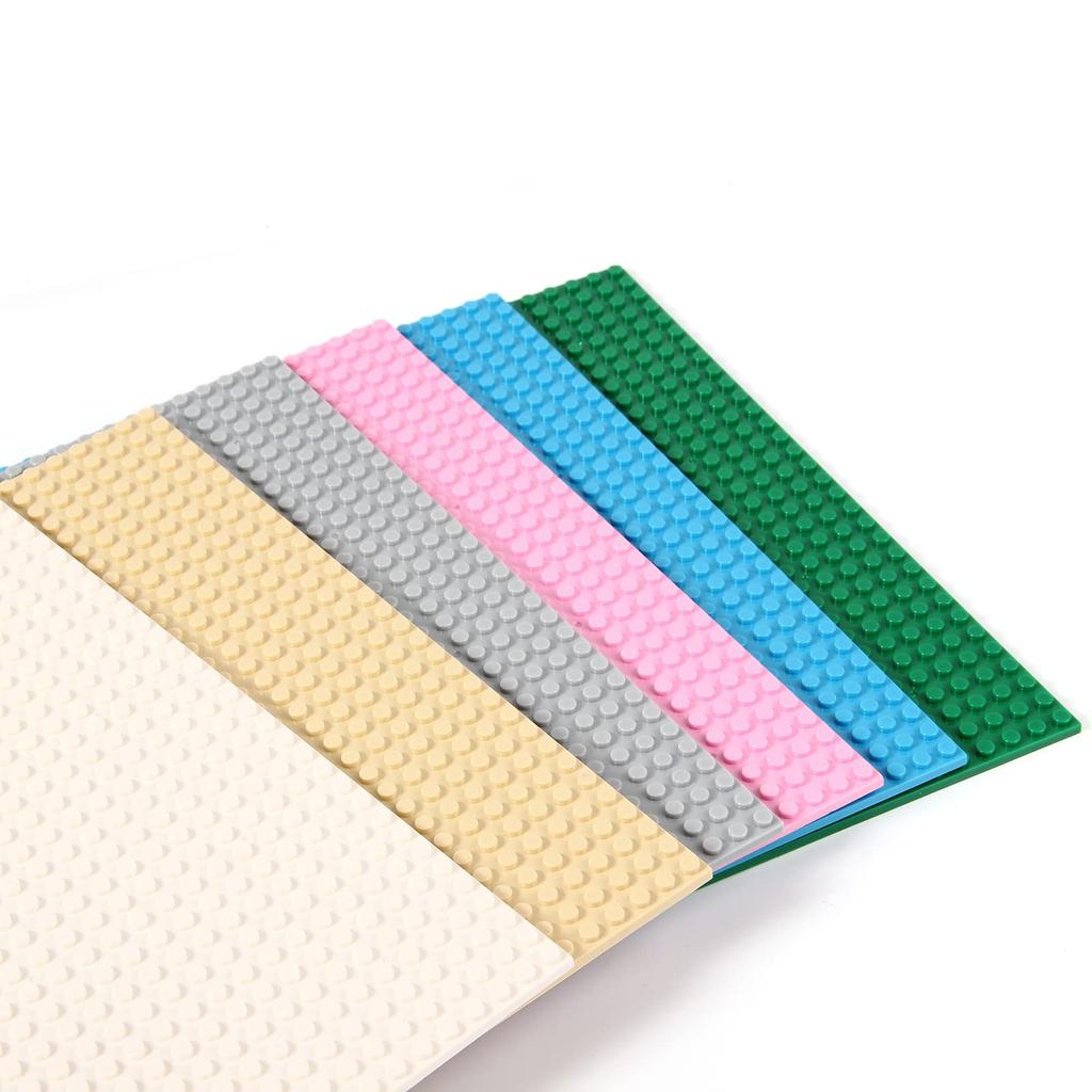 Classic Compatible 32x32 Dot Baseplate Block Plate of 6 Double-Sided (Set Colors)