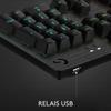 Clavier gamer - filaire - logitech g - g512 - gx brown - azerty - mécanique - rétroéclairé - noir