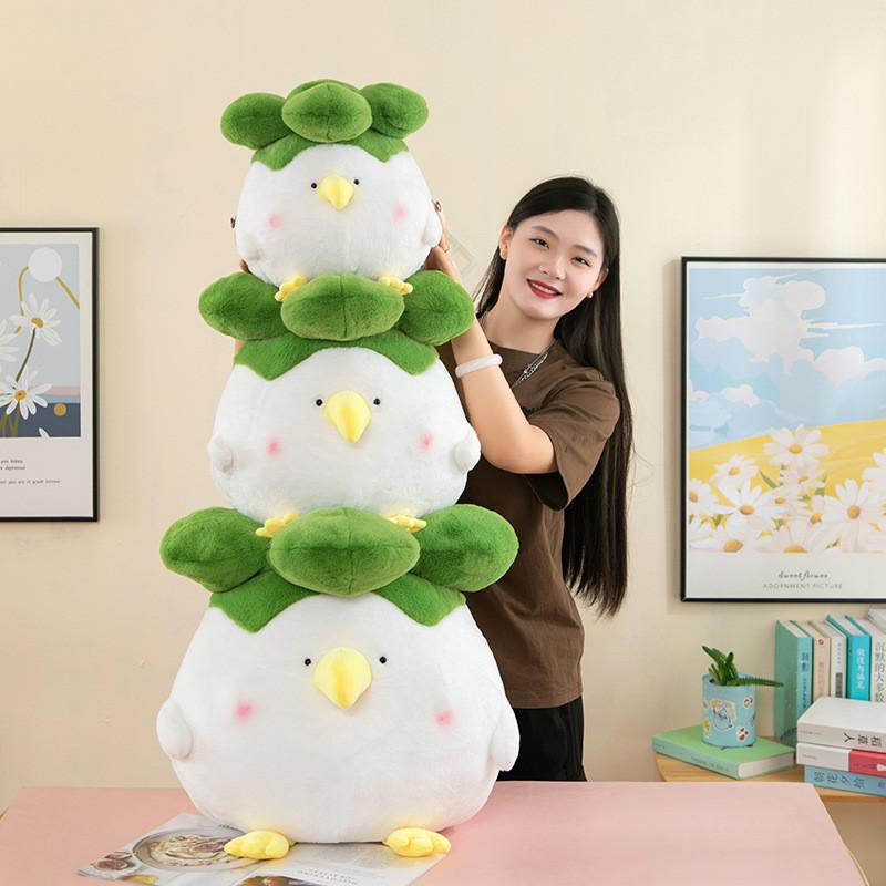 Cabbage Plush Chicken Toy Animal Stuffed Doll Kids Birthday Gifts Decoration