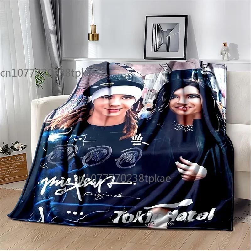 Tokio Hotel Band Music Blankets, Fashion Throw Blanket,for Bedroom Living Room Sofa Bed Office Car, Brithday Gift,Decke