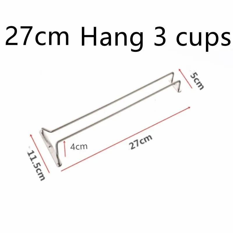 Nový 304 Nerezový Stojan na Víno Držák Sklenic Více Velikostních Variant Stojanový Regál Závěsná Barová Police Kuchyň/Restaurace Sklenice na Víno