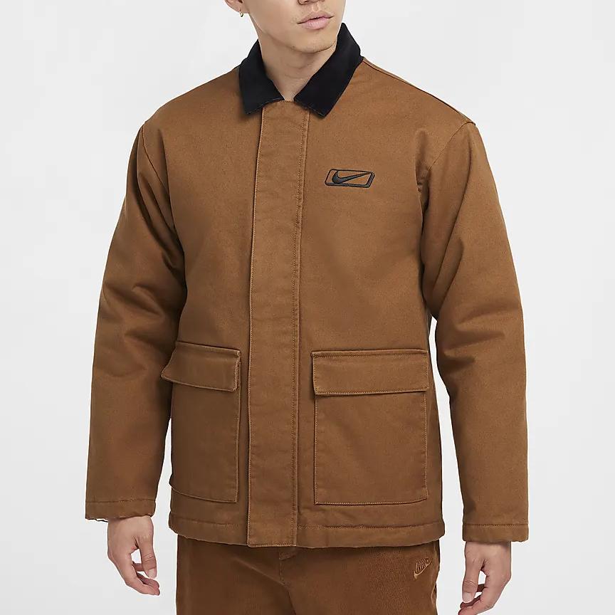 Nike Sportswear Loose Fit Warm Jacket Men Jackets Light-British-Brown Light-Redwood-Brown Black HQ2953-281