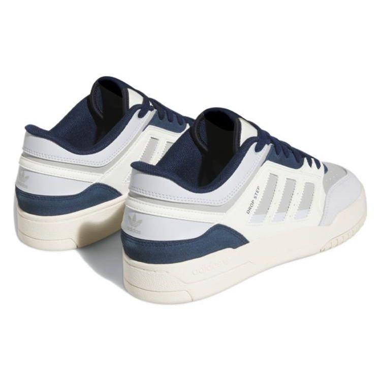 adidas Drop Step Low Off White Halo Blue Unisex Sneakers Cream Grey-Two HQ7119