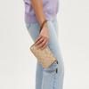 COACH shoulder bag Nolita 19 classic old flower print retro zipper PVC with leather armpit mahjong hand-held small size women's dark khaki color