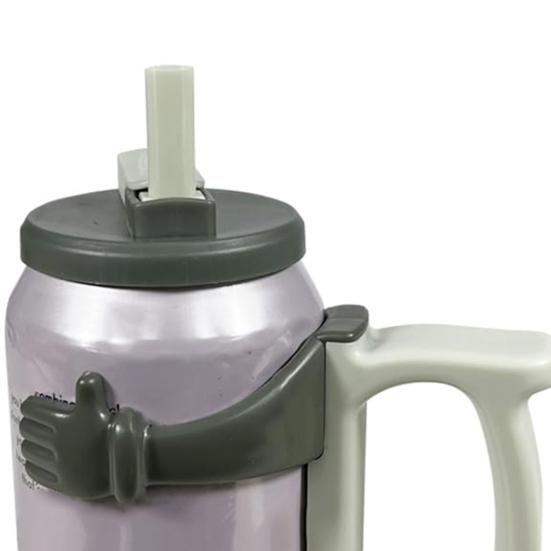 Soda Can Holder And Lid for 12oz Cans Reusable Drink Holder with Handle Insulated Soda Beer Holder for Picnics Home