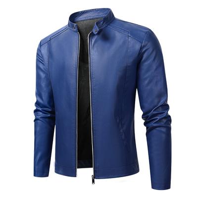 Vintage Men's Leather Jacket Men's Autumn and Winter Motorcycle Casual Jacket Men's Clothing