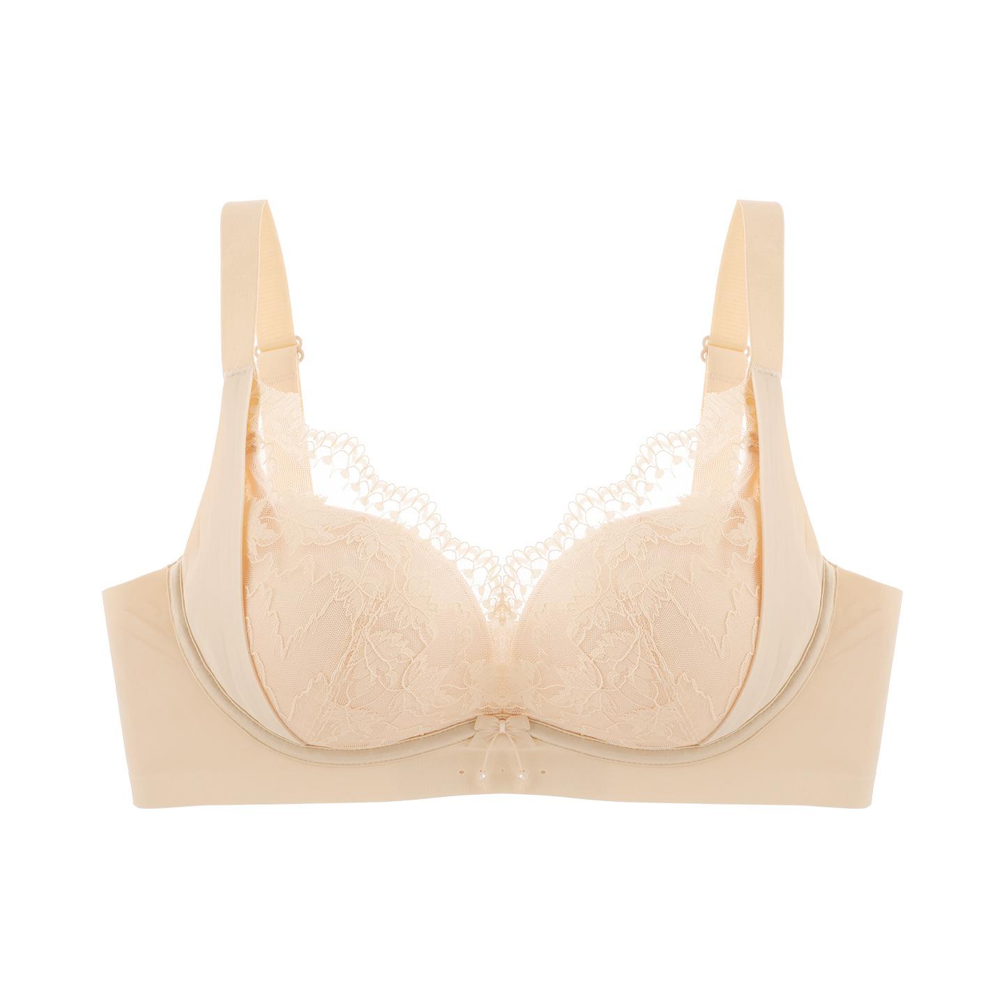 

Female Summer Lace Small Breast Gather Pull Jelly Soft Support To Collect The Pair of Milk Without Trace Underwear 38/85AB