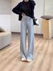 Lu Series Minimalist Supermodel Wide-Leg Pants - High-Waisted Slimming Modal Casual Pants (KK332)