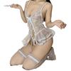Sexy lingerie lace nightdress sexy open suspender seduction hot passion free suit pure desire mesh yarn