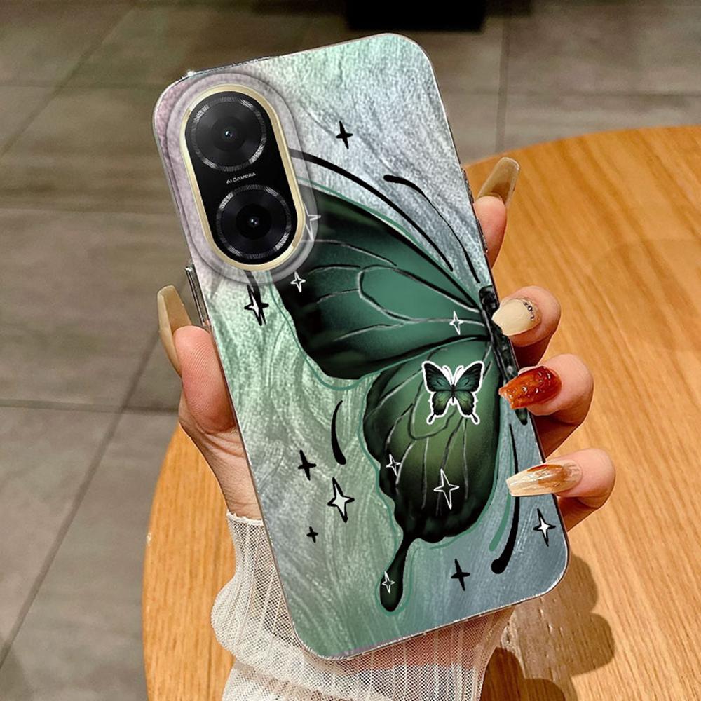 Couple Colorful Butterfly Gradient For Xiaomi Redmi A5 A4 A3 A3X A3 Pro 13C 14C Poco X7 Pro Phone Cases Cover Silicone Bumper Hard PC Back Cover