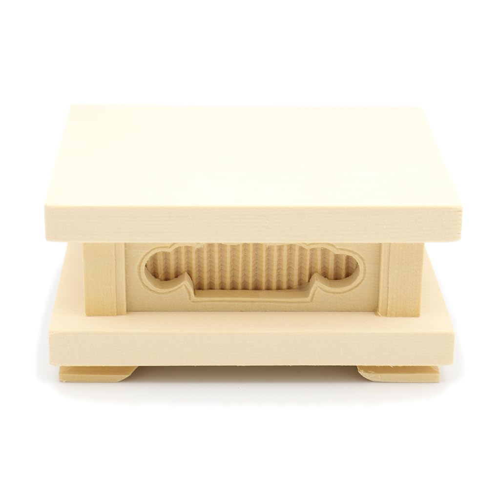 

Kurita s Special Buddhist Statue [Wood Carving Buddhist Altar] Square Base, Small (W10cm, D8cm, H5cm) Made of Cypress Wood 19412