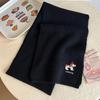 Falling Pool Knitwear: Women's Cute Puppy Embroidered Winter Scarf - Warm, Versatile Cartoon Neck Warmer