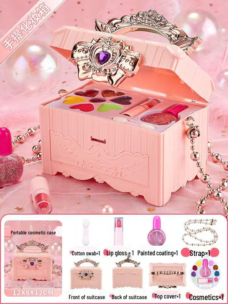 Children's Lipstick Toy Set: Makeup Box for 3-6 Year Old Girls