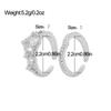 LATS 2PCS Crystal Crown Adjustable Ring Irregular Geometry Vintage Rings Set for Women Girls New Fashion Jewelry