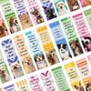 30 Dog Inspirational Bookmark Series Simple Hand-dog Literary and Creative Materials Ins Reading Paper Bookmark DIY