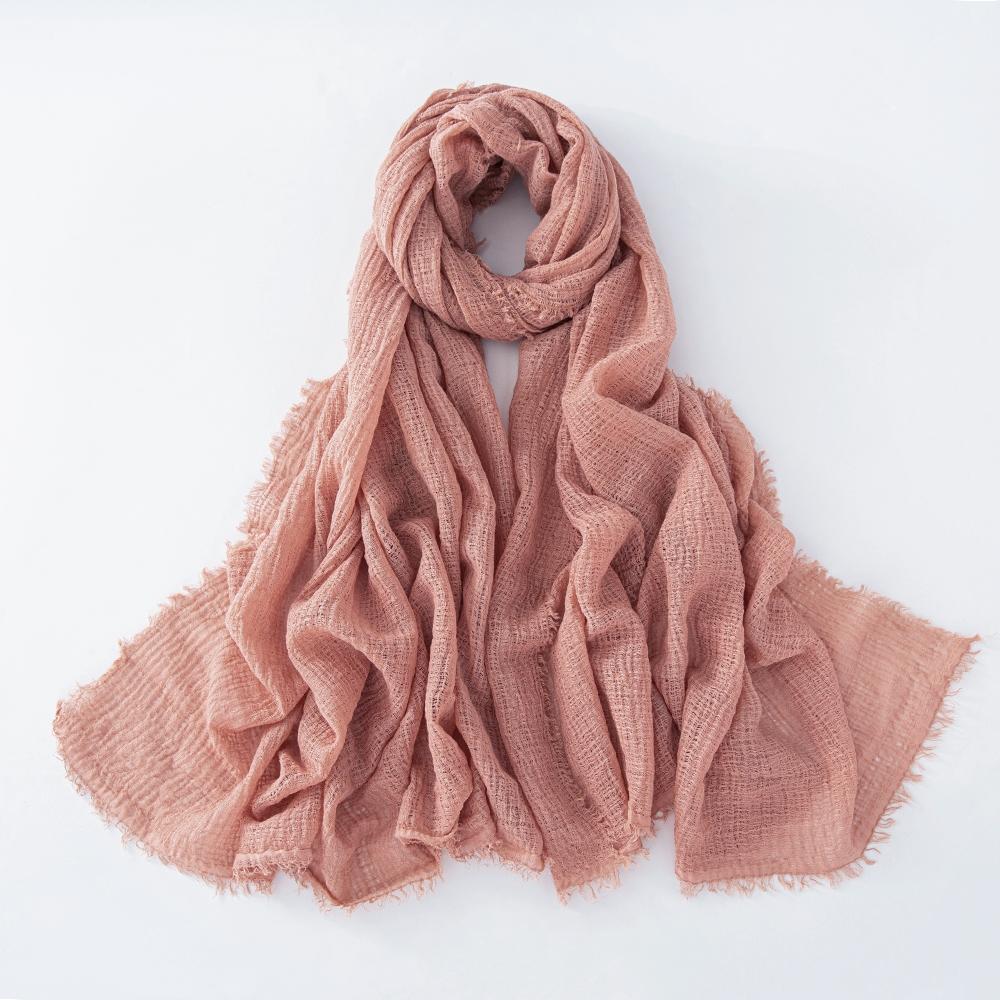 47 Colors Winter Hijab Fluffy Cotton Polyester Scarf Soft Pashmina Warm Neck Wrap Women Plain Fashion Cosy Shawl Shemagh