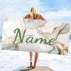 Personalisierbares gestreiftes Strandtuch mit individuellem Namen/Logo, übergroßes Mikrofaserhandtuch, Sommerparty-Geschenk für Strand, Schwimmen, Bad, Sport