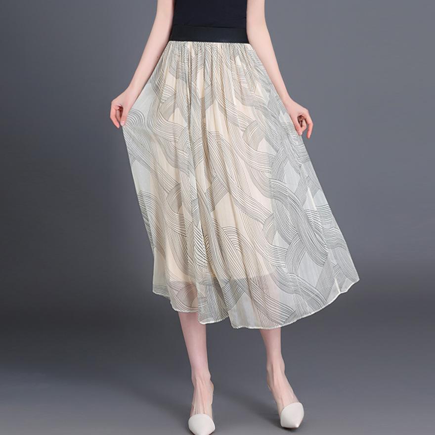 Silk skirt women's  dress new small age-reducing design mulberry silk skirt