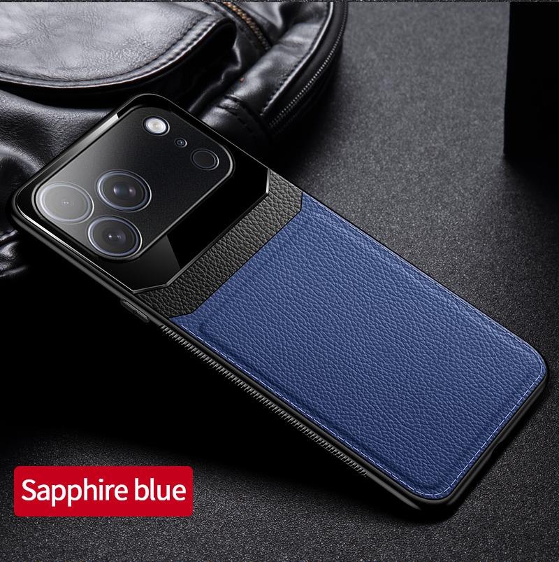 

Leather Shockproof Case For iPhone 17 16 15 14 13 Mini 12 11 Pro Max Plus Air 16E Camera Protect Phone Cover iPhone 12 mini