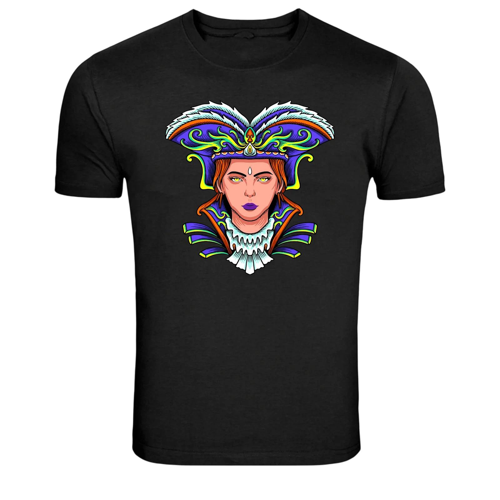Steampunk Victorian Woman Portrait Graphic T-Shirt S