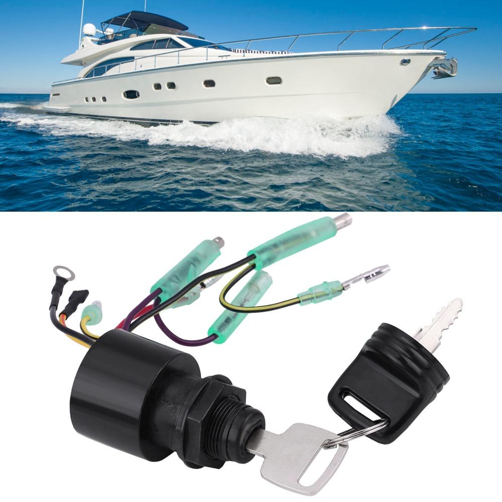 87-17009A5 Boat Ignition Switch Assembly Outboard Starter Reliable Boat Key Switch Marine Engine