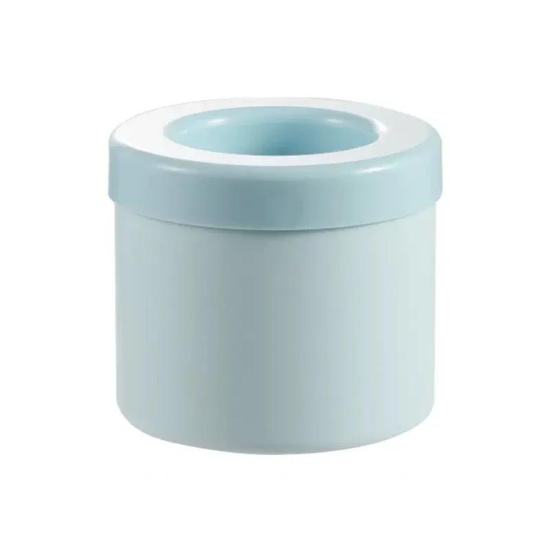 Ice Bucket Cup Mold Ice Cubes Tray Food Grade Quickly Freeze Mini Silicone Ice Cube Mold Circular Ice Bucket Ice Storage Box Ice