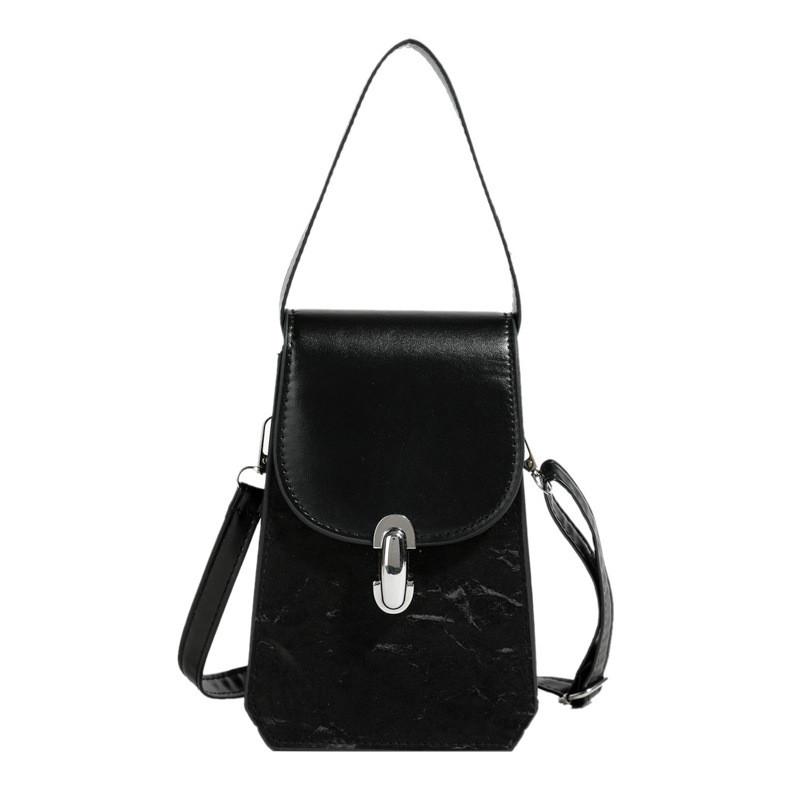 

Minimalist Pu Shoulder Bag For Women With Phone Pocket For Daily Wear чёрный