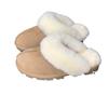 Slippers women's fluffy winter new sheepskin fur integrated bag head drag warm fluffy slippers outer wear women