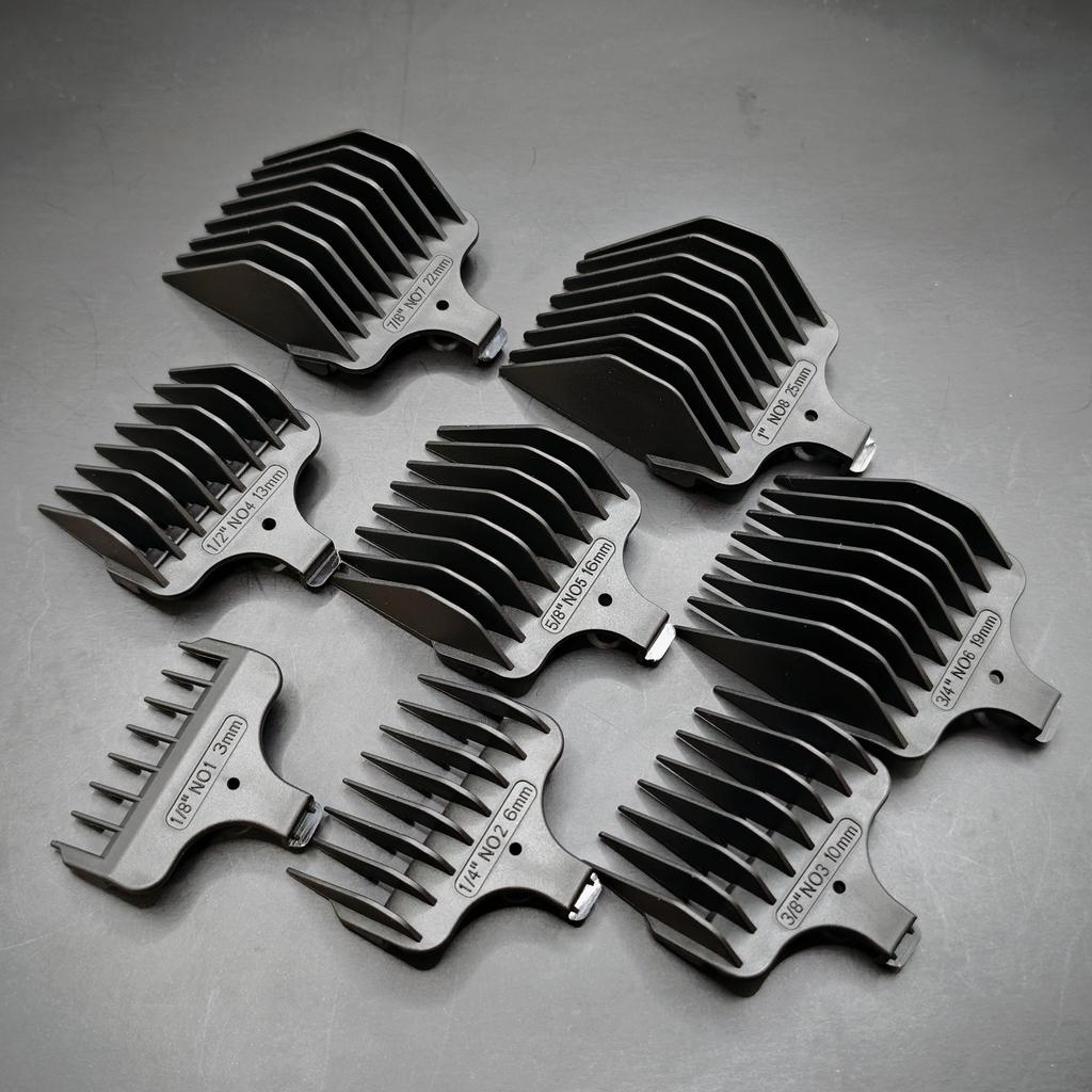 8 PZ Pettini Guida per Tagliacapelli #1-#8 Sostituzione Prewave Per Wahl Lame T-Blade Impugnatura Estrema Trimmer Barba Ioni di Litio 09893-1901-417 -1917