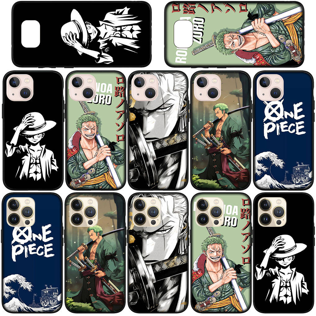 Phone Case for Samsung Galaxy S25 S23 S24 Ultra FE Plus A05 A06 A15 A16 A36 A37 A35 A54 A55 A56 A57 A25 A26 A53 A17 One Pieces Cute Roronoa Zoro Cover