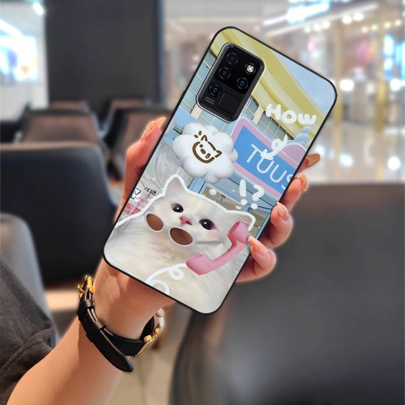 Back Cover Silicone Phone Case For Oukitel C21 Durable Phone Pouch Dirt-resistant Graffiti Full Wrap Cute Anti-dust TPU