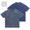 Men's Retro Distressed Washed Heavyweight Pocket Short Sleeve T-shirt