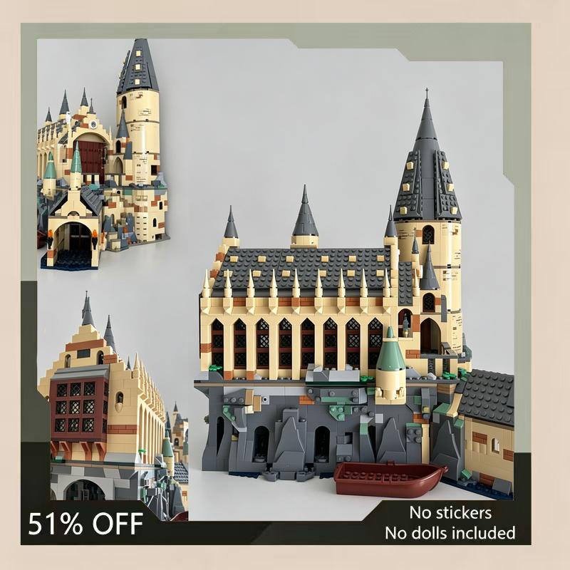 1173PCS Magical Castle Great Hall MOC Building Blocks Architecture DIY Assembly Creative Toy Collection Display Educational Gift