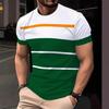 Daily Casual 3D Printed Men'S T-Shirts Fashion Street Short Sleeved Oversized Sportswear Top