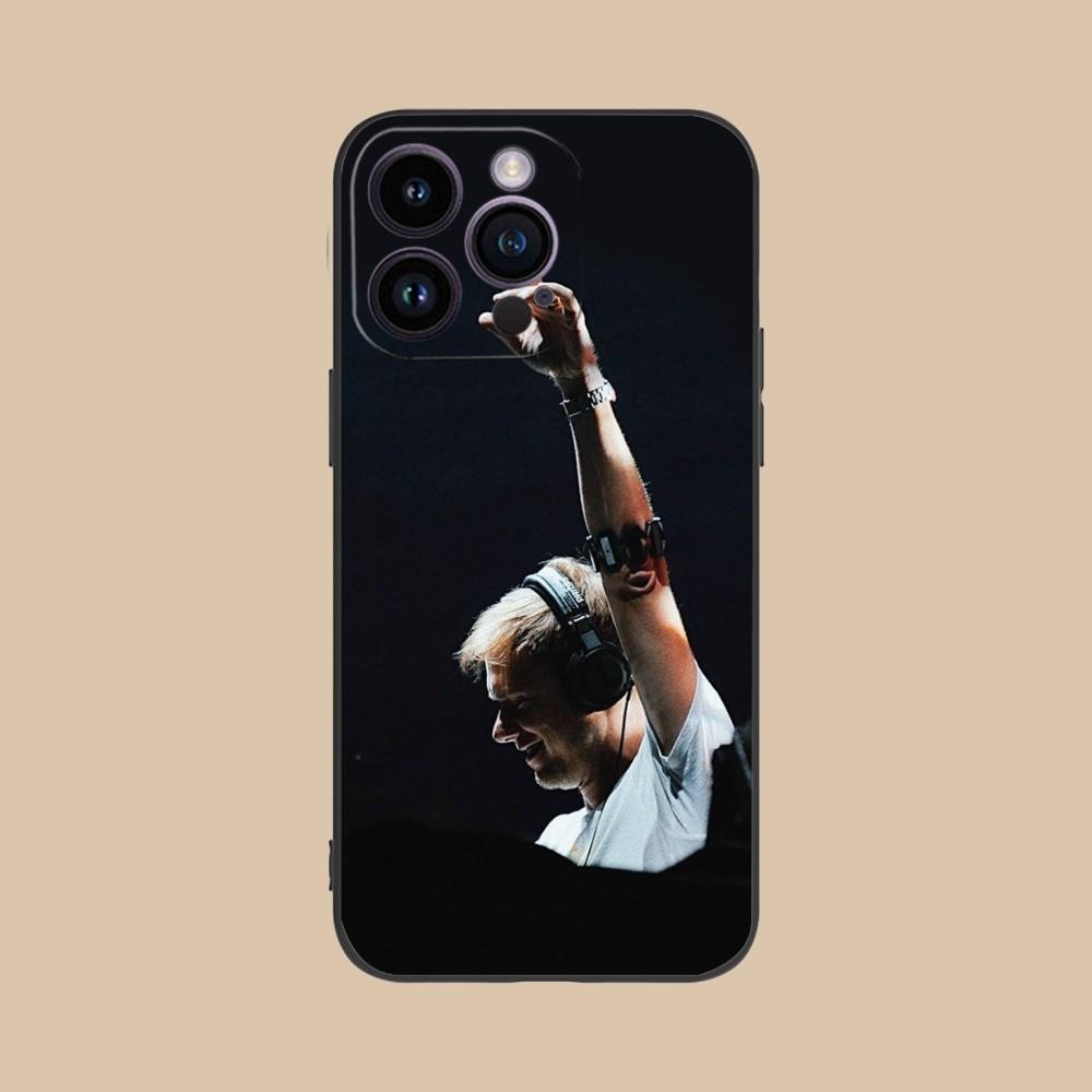 Armin van Buuren Handyhülle für iPhone 15 14 13 12 11 X XR XS 8 7 Pro Max Plus Mini Schwarze Weiche Handyhülle Funda
