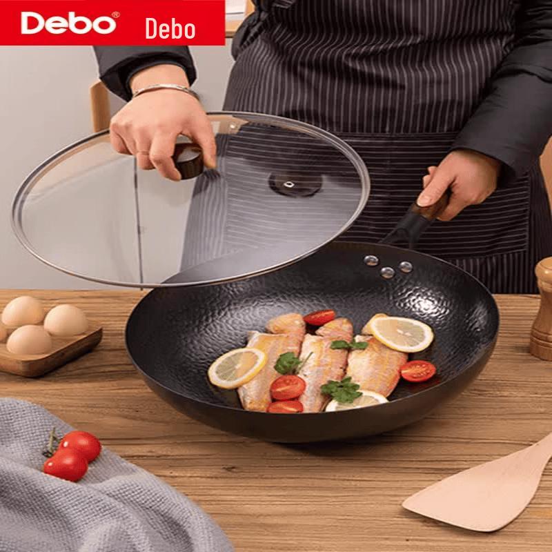 Debao 32cm Uncoated Fine Iron Wok