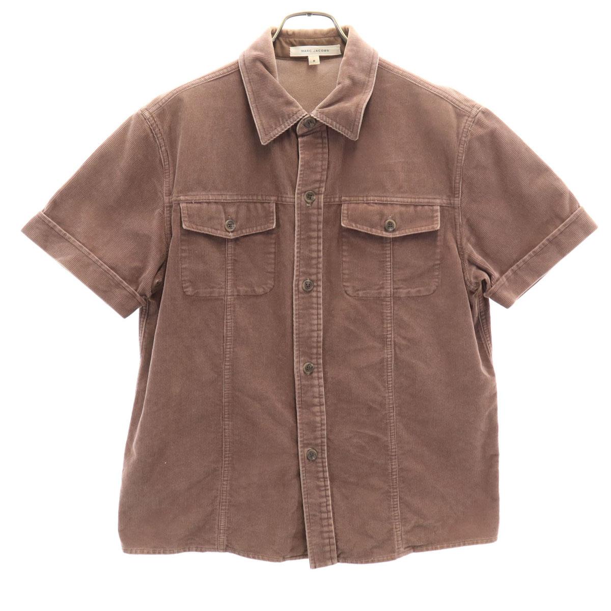 

MARC JACOBS Сделано в США Рубашка вельветовая с коротким рукавом M Коричневая Мужская Б/у