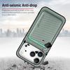 For iPhone 17 Pro Case Magnetic Detachable Card Holder Phone Back Cover