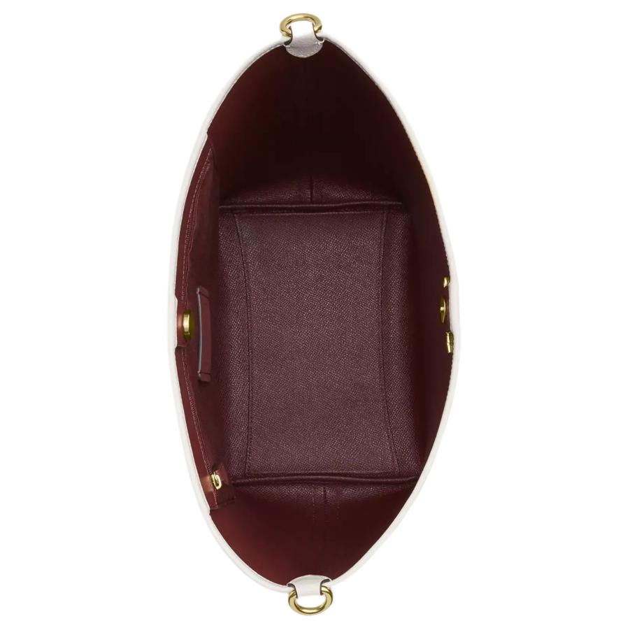 Coach City 34 Detachable Shoulder Strap Snap Closure Leather Crossbody Bag Large Women bags Chalk CT803-IMCHK
