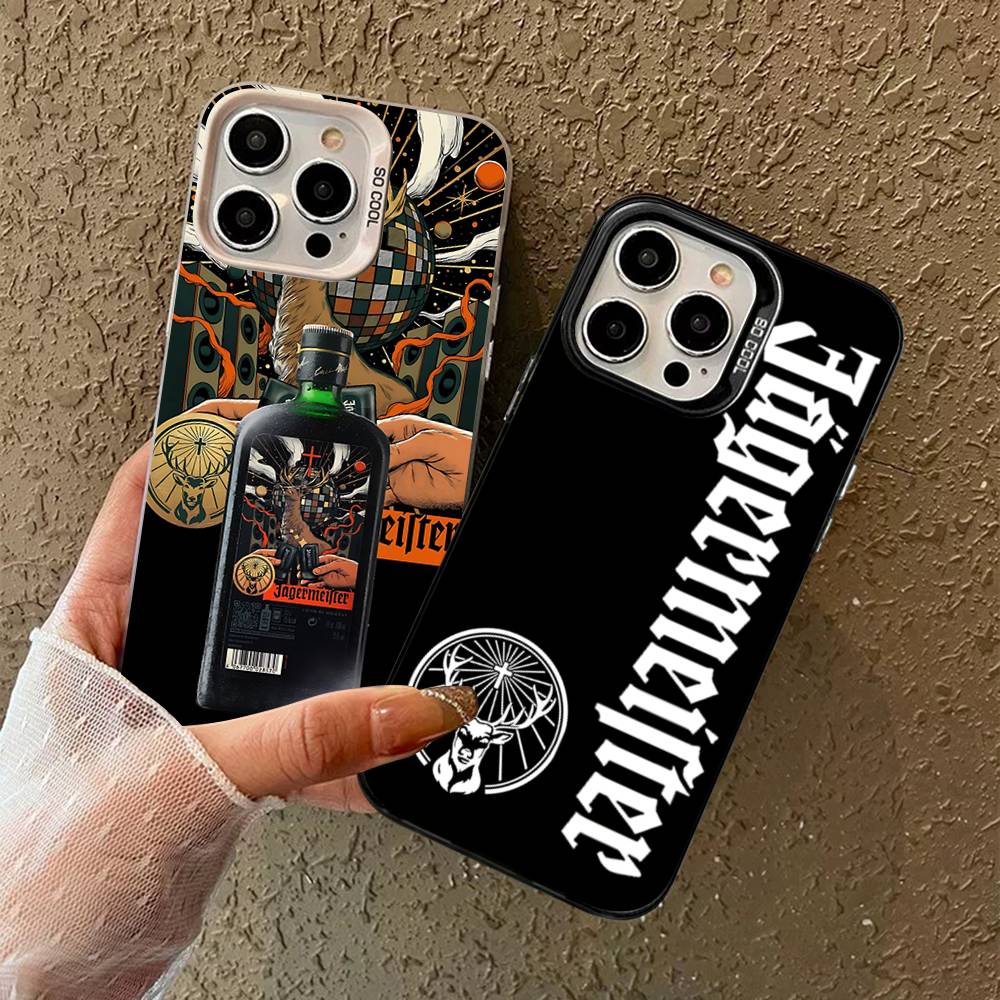 Heißes J-JaegermeisterS Handyhülle für IPhone 17 16 15 14 13 12 11 Pro Max Plus Farbe Silber Hülle