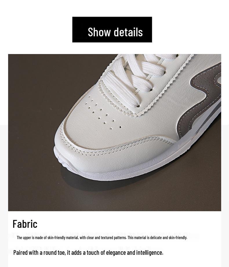 Forrest Gump Women's 2025 Lightweight Breathable Leather Running Shoes - Versatile & Soft Sole for Summer.