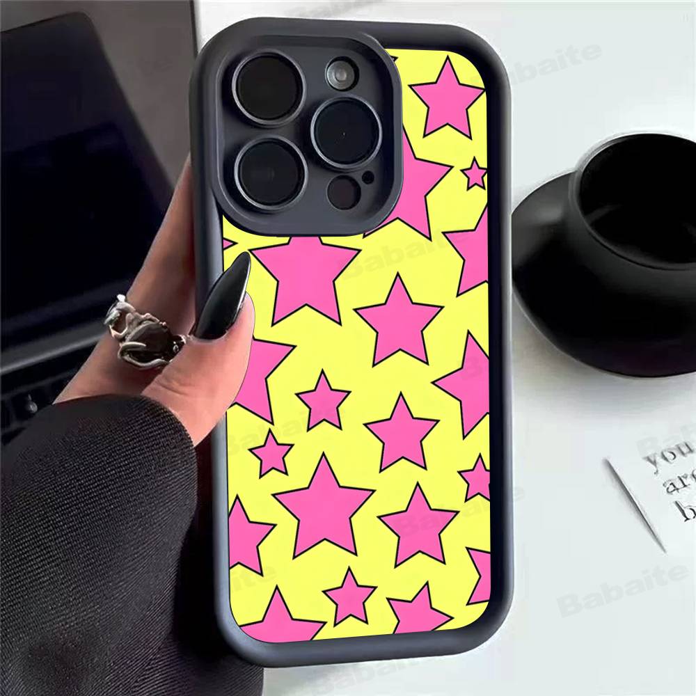 Phone Case Fashion Vintage Large Stars For Xiaomi Mi 15T 17 15 14 13 12 14T Lite Poco M7 F7 M6 X7 X6 F4 F5 Pro Ultra Back Cover