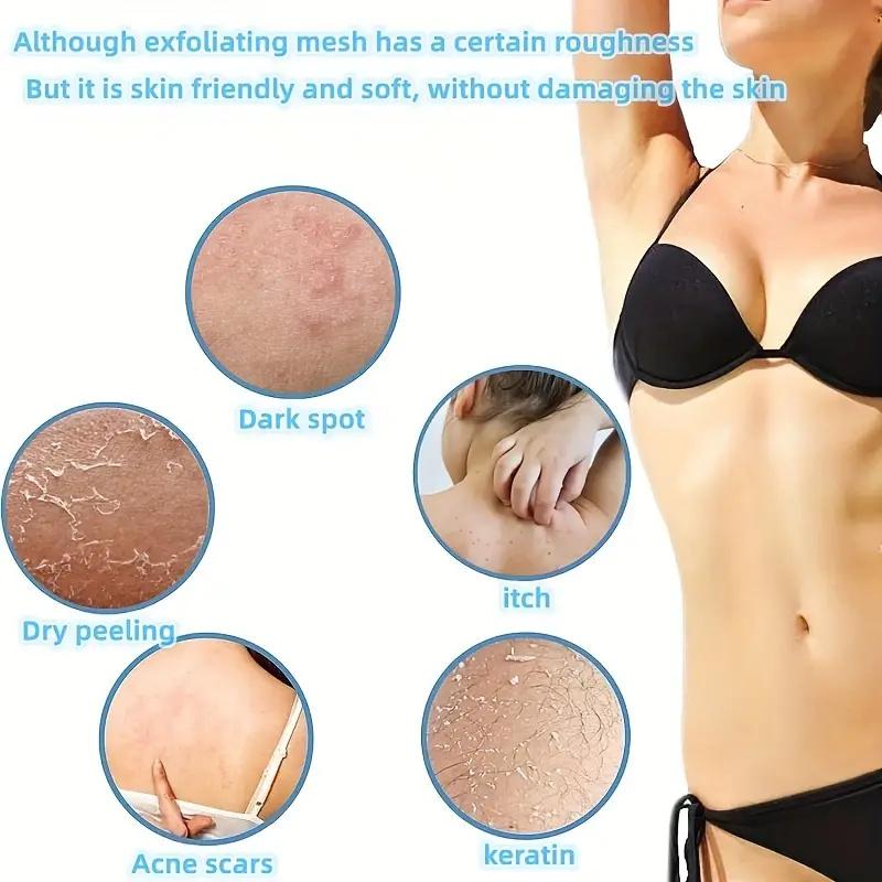 2 Stück Afrikanische Peeling-Schwämme Handtuch Netz Badeschwamm Waschlappen Doppelseitig Waschen Baden Luffa für Glatte Haut Rücken Duschpeeling