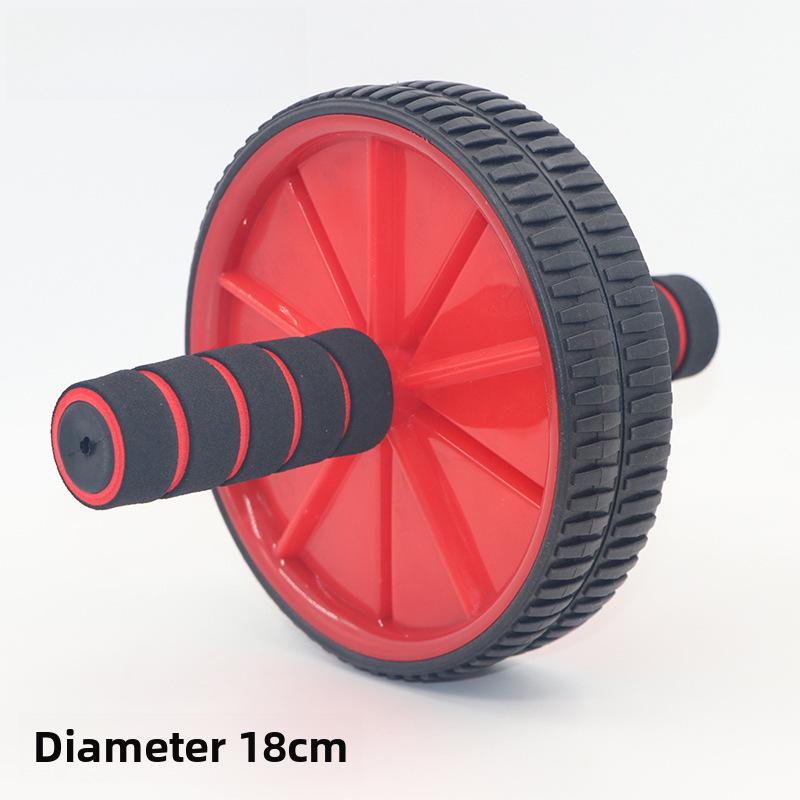 Dvoubarevný 18cm Ab váleček s dvojitým kolečkem pro břišní fitness